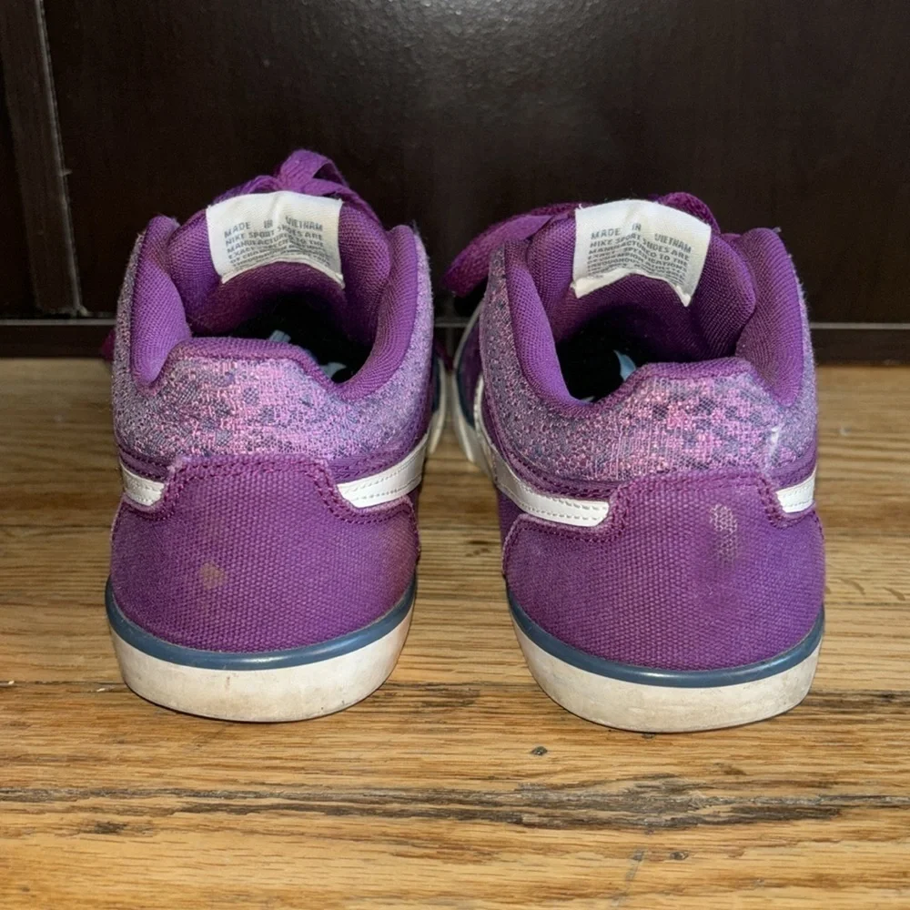 NIKE Womens Purple  Capri III Canvas Skate Sneaker women’s size 6 youth 4.5 - Picture 6 of 11